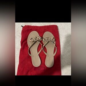 Valentino Women's Beige Studded Sandals size 39